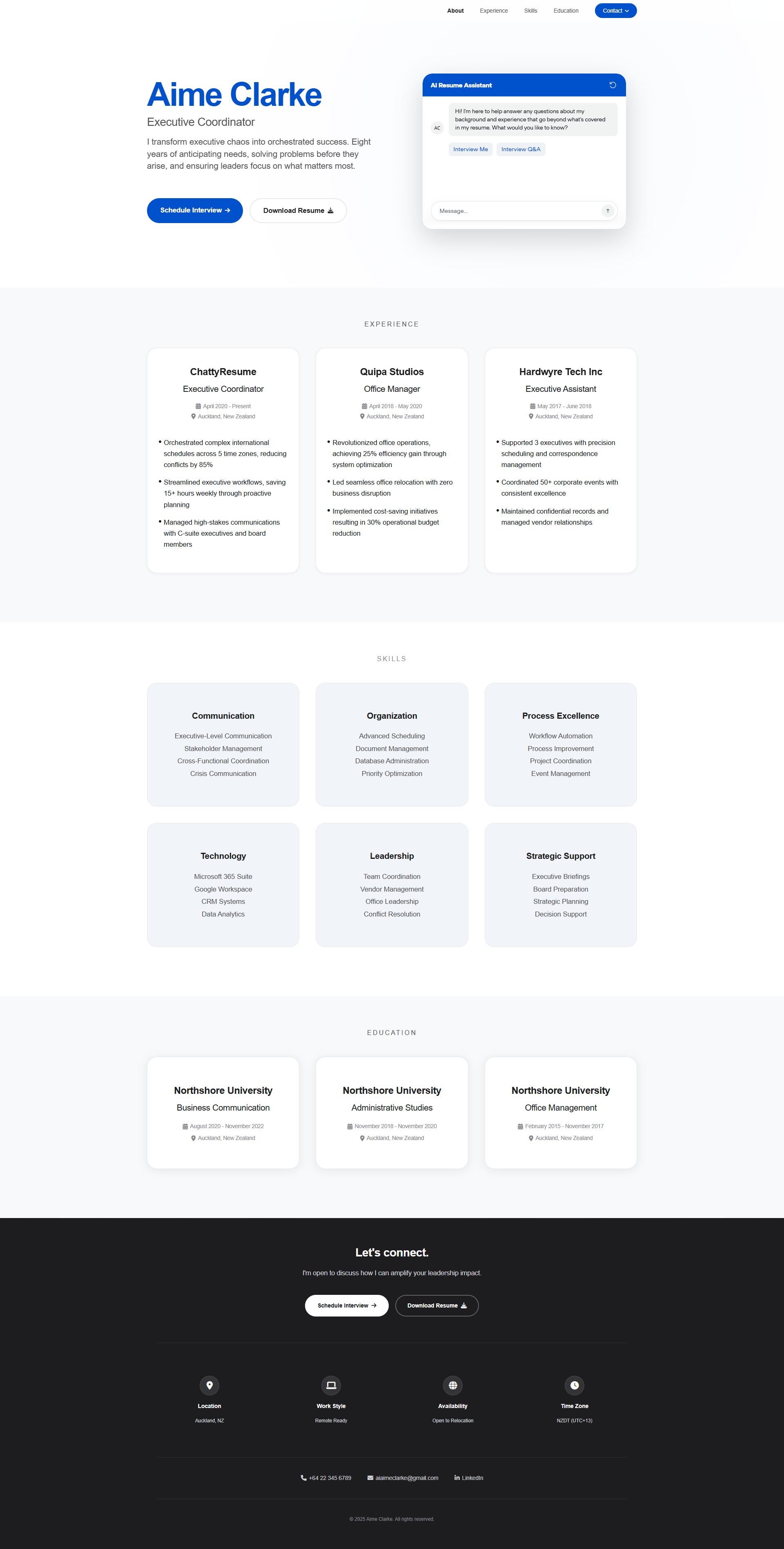 ChattyResume Demo